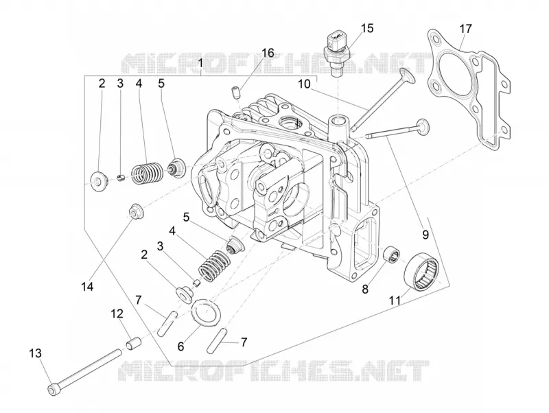 CULASSE - SOUPAPES VESPA VESPA-SCOOTER 50 PRIMAVERA 2020  Primavera 50 25 km/h Euro 5