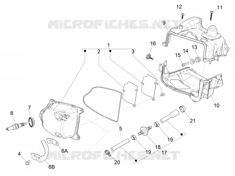 Couvercle culasse VESPA VESPA-SCOOTER 50 PRIMAVERA 2020  Primavera 50 25 km/h Euro 5