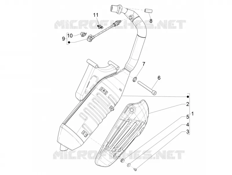 ECHAPPEMENT VESPA VESPA-SCOOTER 50 PRIMAVERA 2020  Primavera 50 25 km/h Euro 5