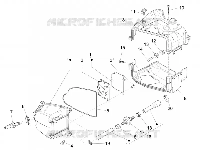 Couvercle culasse VESPA VESPA-SCOOTER 50 PRIMAVERA 2020  Primavera 50 Euro 4