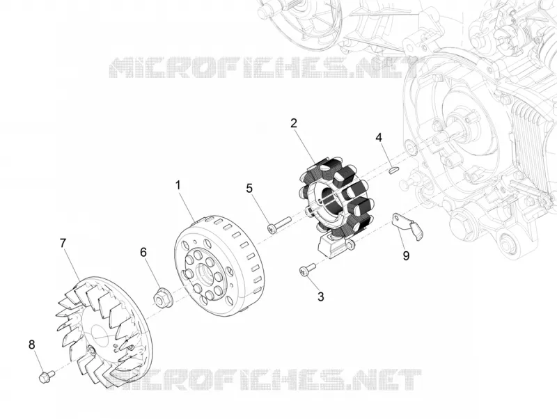 Volant magnétique VESPA VESPA-SCOOTER 50 PRIMAVERA 2020  Primavera 50 Euro 4