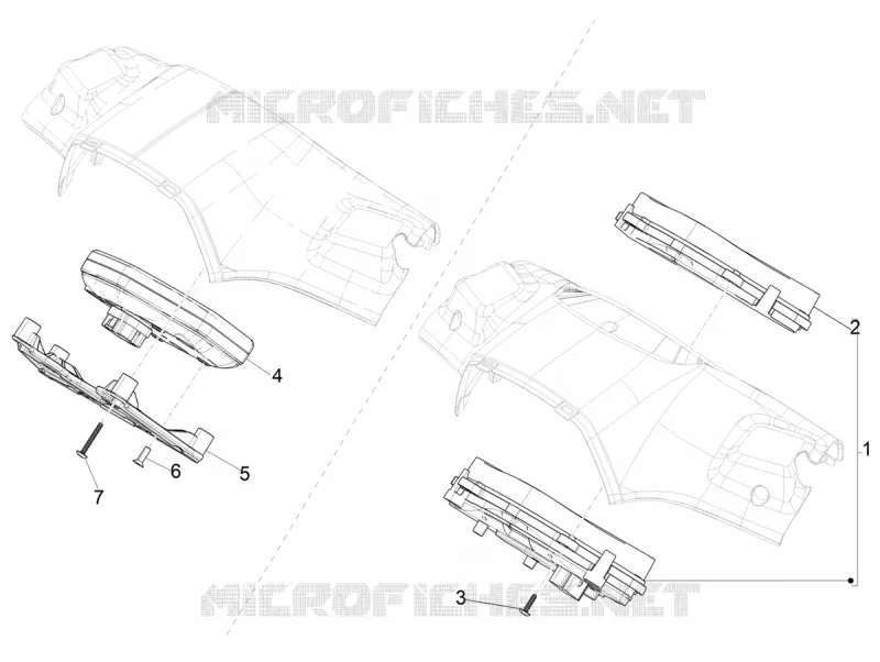 Groupe instruments - Cruscotto VESPA VESPA-SCOOTER 125 SPRINT 2021  Sprint 125 4T 3V ie Euro 5 ABS