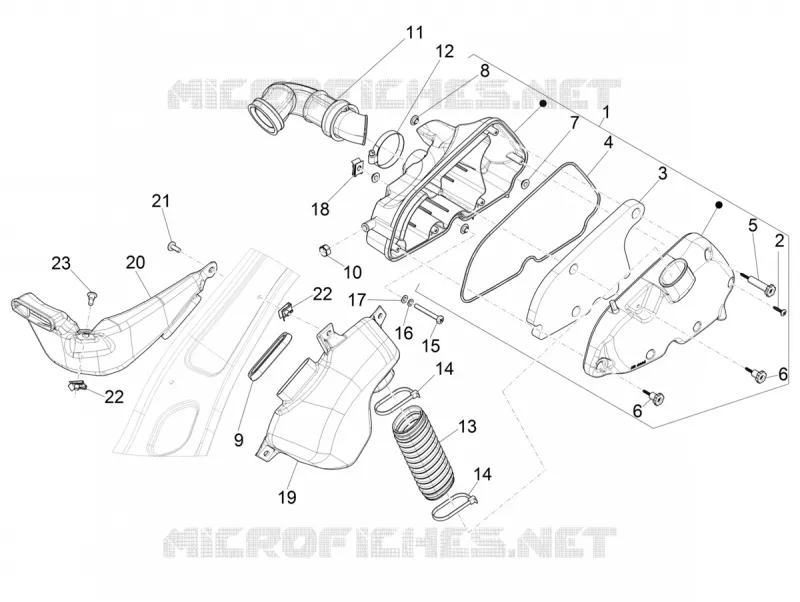 Filtre à air VESPA VESPA-SCOOTER 150 SPRINT 2021  Sprint 150 Euro 5 Racing Sixties