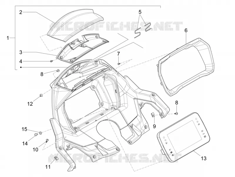 Groupe instruments - Cruscotto PIAGGIO PIAGGIO-SCOOTER 400 MP3 2022  MP3 400 HPE RST Classic-Sport E5