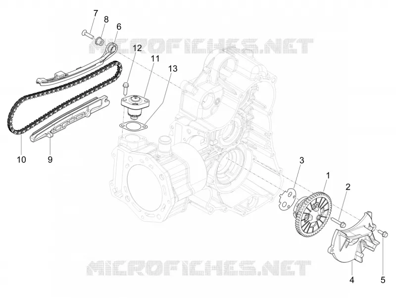 Pompe à huile PIAGGIO PIAGGIO-SCOOTER 530 MP3 2022  MP3 530 HPE RST Exclusive E5