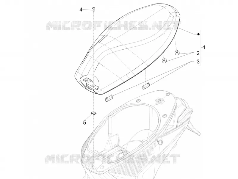 Selle/sieges PIAGGIO PIAGGIO-SCOOTER ELECTRIC PIAGGIO-1 2021  Piaggio 1 Moped 25Km/h