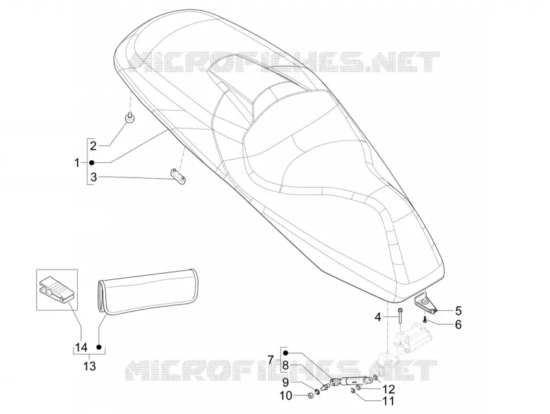 Selle/sieges PIAGGIO PIAGGIO-SCOOTER 530 MP3 2024  MP3 MAXI 530 HPE E5+ Exclusive
