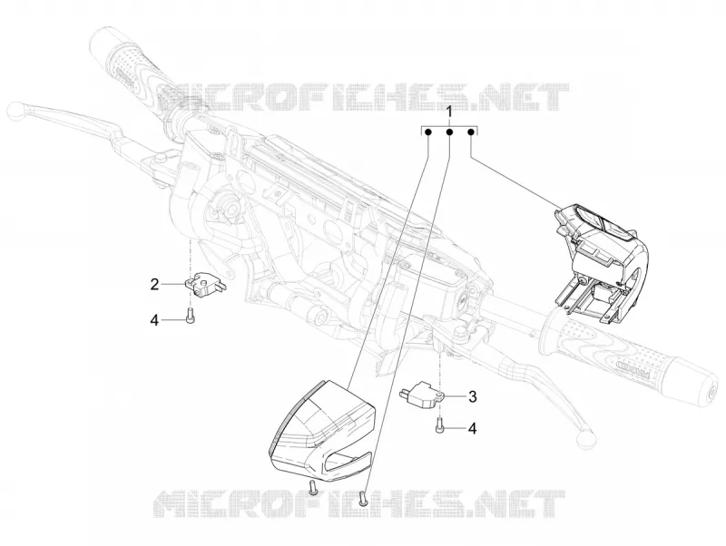 COMMODOS - INTERRUPTEURS PIAGGIO PIAGGIO-SCOOTER 310 BEVERLY 2025  Beverly 310 E5+ Classic - Sport
