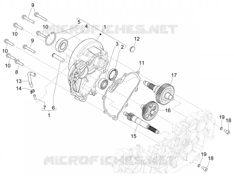 Ensemble réducteur PIAGGIO PIAGGIO-SCOOTER 125 LIBERTY 2024  Liberty 125 i-get 4T 3V E5+