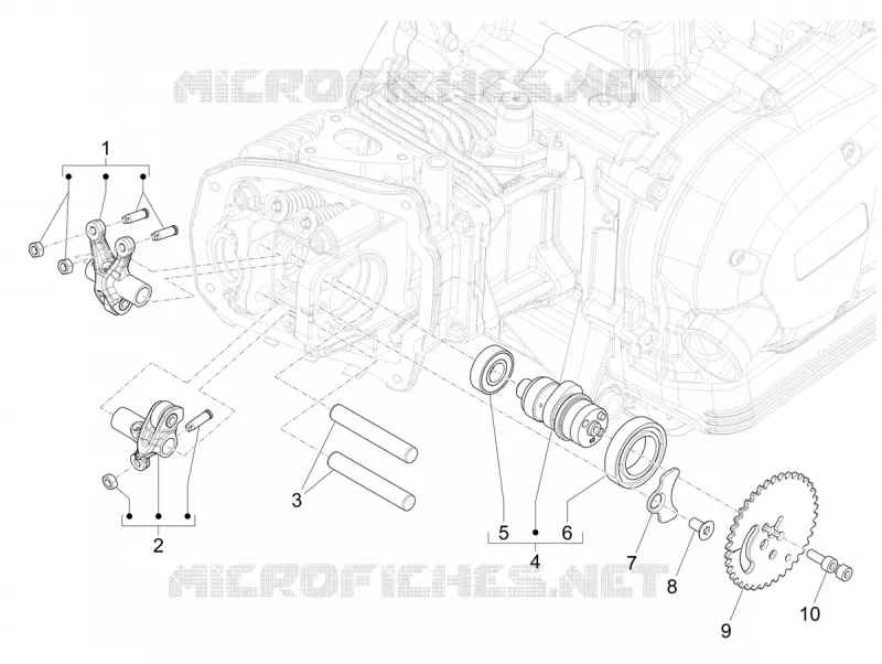 Groupe support balanciers PIAGGIO PIAGGIO-SCOOTER 125 LIBERTY 2024  Liberty 125 i-get 4T 3V E5+