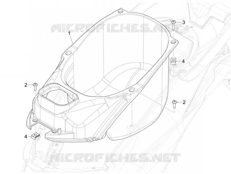 Logement casque - Dessous de selle PIAGGIO PIAGGIO-SCOOTER 125 LIBERTY 2024  Liberty 125 i-get 4T 3V E5+