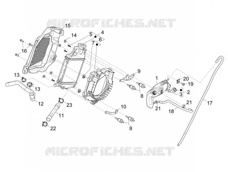Installation de refoidissement VESPA VESPA-SCOOTER 125 GTS 2025  Vespa GTS 125 E5+ Super Tech