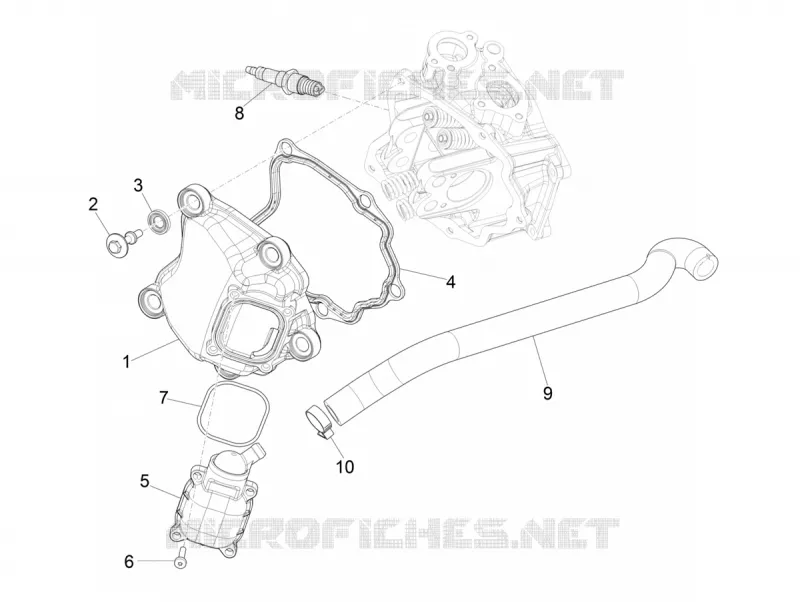 Couvercle culasse VESPA VESPA-SCOOTER 300 GTS 2021  GTS 300 Super HPE 4T 4V ie Euro 5 ABS