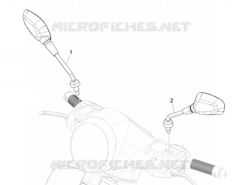 RETROVISEURS VESPA VESPA-SCOOTER 310 GTS 2025  Vespa GTS 310 E5+ Super Tech