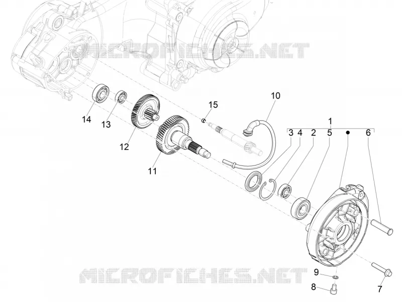 Ensemble réducteur VESPA VESPA-SCOOTER 50 PRIMAVERA 2021  Primavera 50 4T 3V Euro 5