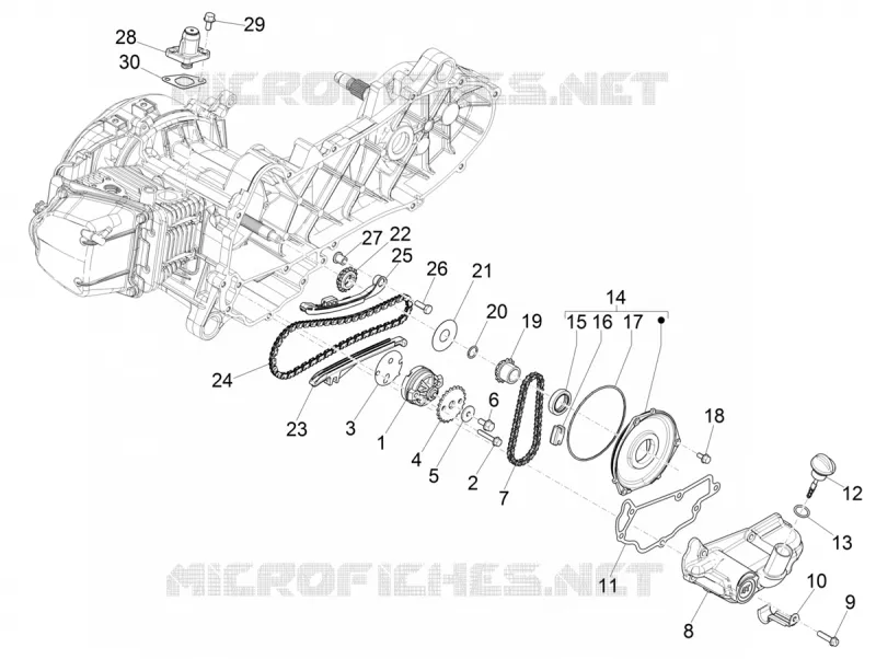 Pompe à huile VESPA VESPA-SCOOTER 50 PRIMAVERA 2022  Primavera 50 4T 3V Euro 5