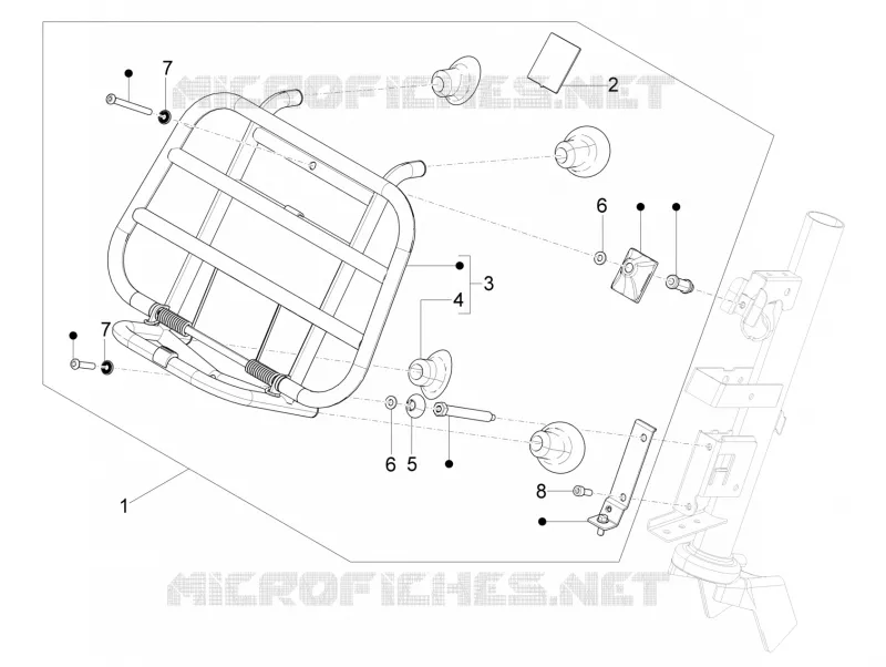 Porte-bagages avant VESPA VESPA-SCOOTER 50 PRIMAVERA 2022  Primavera 50 4T 3V Euro 5