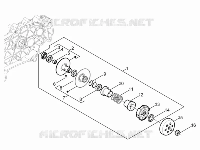 Poulie entrainee VESPA VESPA-SCOOTER 50 PRIMAVERA 2020  Primavera 50 4T 3V Euro 5