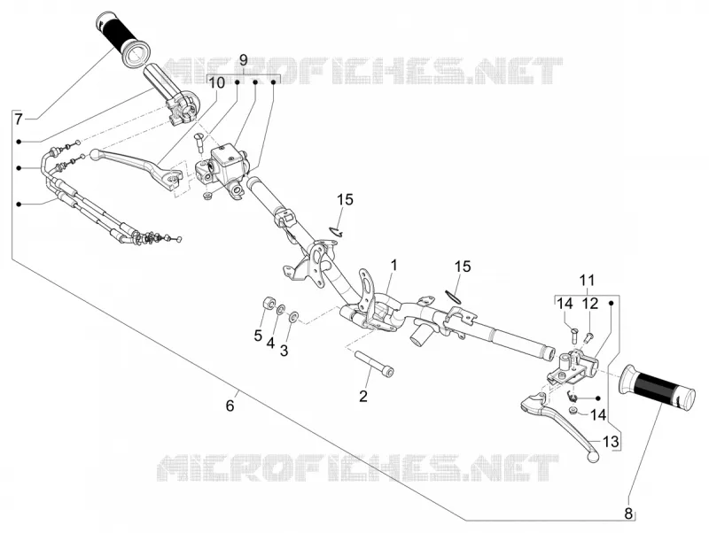 Guidon - Maître cylindre VESPA VESPA-SCOOTER 50 PRIMAVERA 2024  Vespa Primavera 50 E5