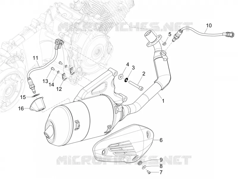 ECHAPPEMENT VESPA VESPA-SCOOTER 125 PRIMAVERA 2024  Vespa Primavera 125 E5+
