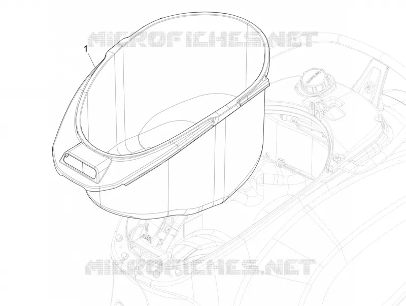Logement casque - Dessous de selle VESPA VESPA-SCOOTER 125 PRIMAVERA 2024  Vespa Primavera 125 E5+ RED