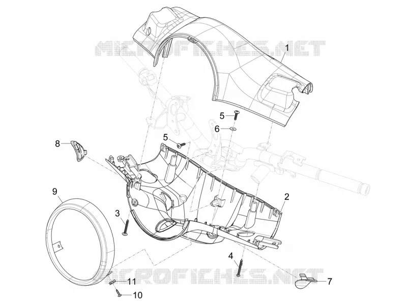Couvertures guidon VESPA VESPA-SCOOTER ELECTRIC PRIMAVERA 2023  Vespa Primavera Elettrica 45 Km/h