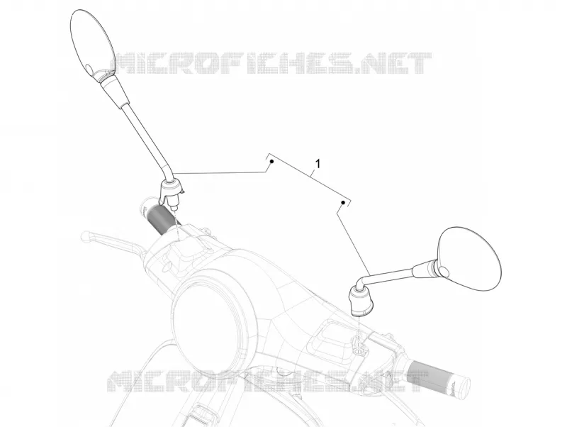 Rétroviseurs VESPA VESPA-SCOOTER ELECTRIC PRIMAVERA 2024  Vespa Primavera Elettrica TECH 70 km/h