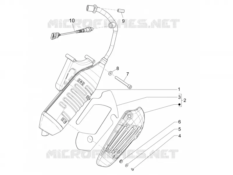 ECHAPPEMENT VESPA VESPA-SCOOTER 50 SPRINT 2022  Vespa Sprint 50 E5 Justin Bieber