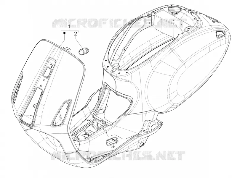 Châssis/coque VESPA VESPA-SCOOTER 50 SPRINT 2024  Vespa Sprint S 50 E5