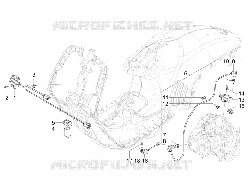 Régulateurs de tension - Centrales electroniques - Bobine H.T. VESPA VESPA-SCOOTER 125 946 2023  Vespa 946 125 E5 10° Anniversario