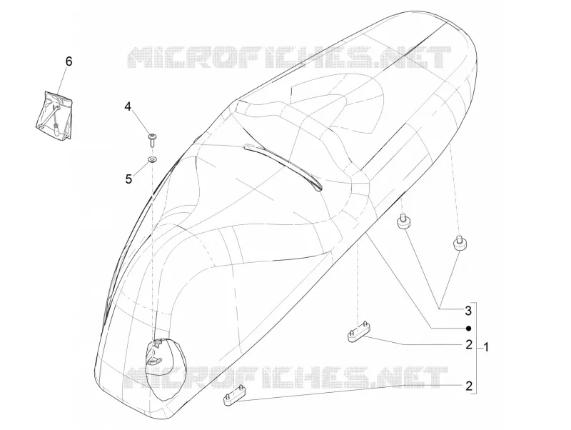 Selle/sieges PIAGGIO PIAGGIO-SCOOTER 350 BEVERLY 2017  Beverly 4T ST ie ABS E4