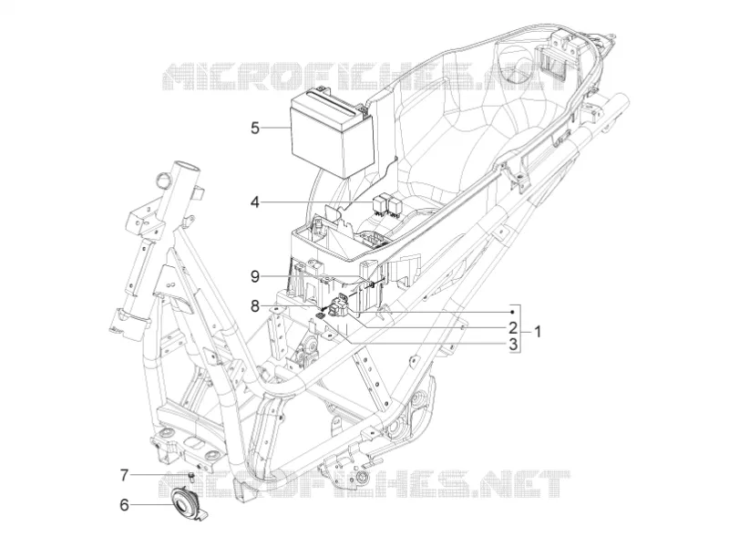 Relais - Batterie - Avertisseur sonore PIAGGIO PIAGGIO-SCOOTER 350 BV 2015  BV 4T 4V ie E3 ABS