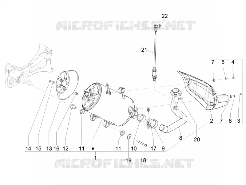 Silencieux PIAGGIO PIAGGIO-SCOOTER 350 BV 2017  BV ST 4T 4V ie E4 ABS