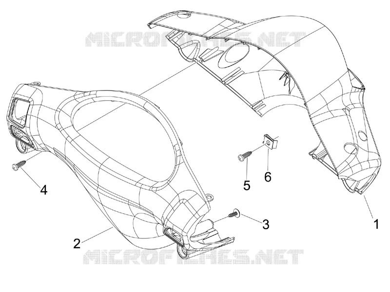Couvertures guidon PIAGGIO PIAGGIO-SCOOTER 100 FLY 2014  Fly 4T