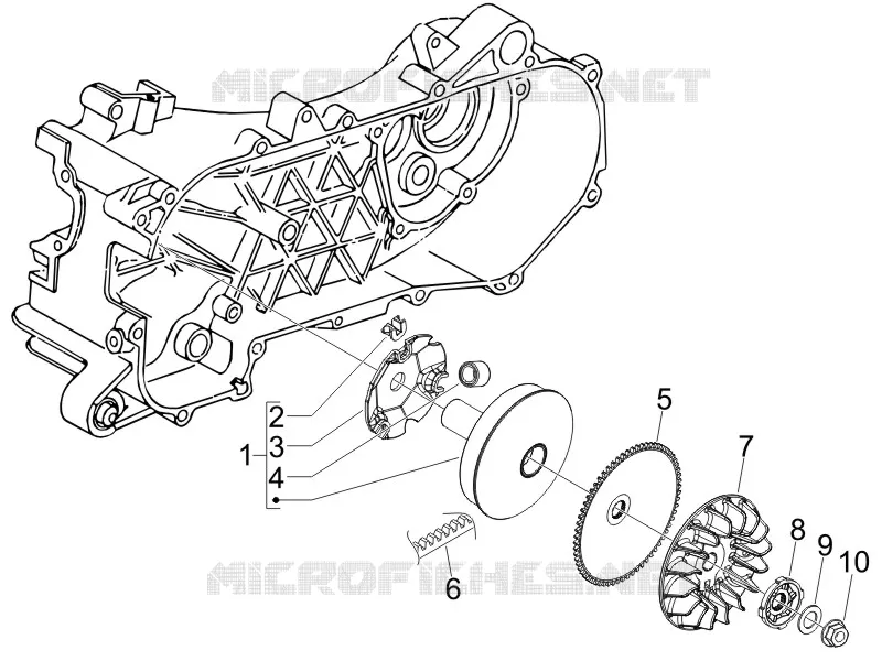 Poulie motrice PIAGGIO PIAGGIO-SCOOTER 100 FLY 2007  Fly 4T