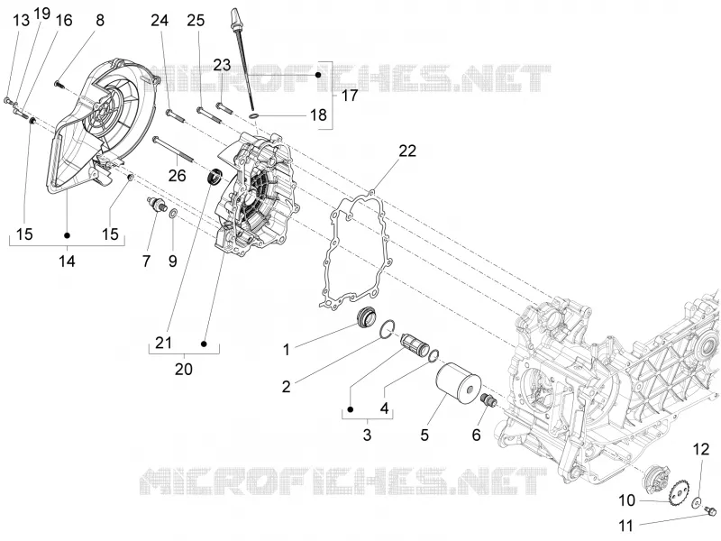 Rétroviseur/s PIAGGIO PIAGGIO-SCOOTER 125 FLY 2014  Fly 4T/3V ie