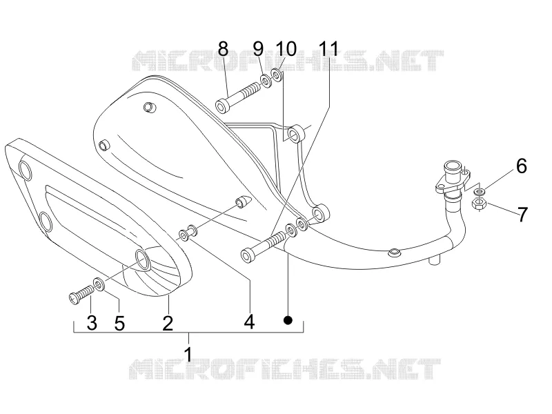 Silencieux PIAGGIO PIAGGIO-SCOOTER 125 FLY 2007  Fly 4T E3