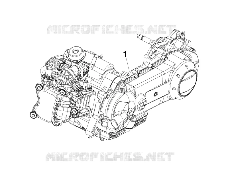 Moteur complet PIAGGIO PIAGGIO-SCOOTER 125 FLY 2010  Fly 4T E3