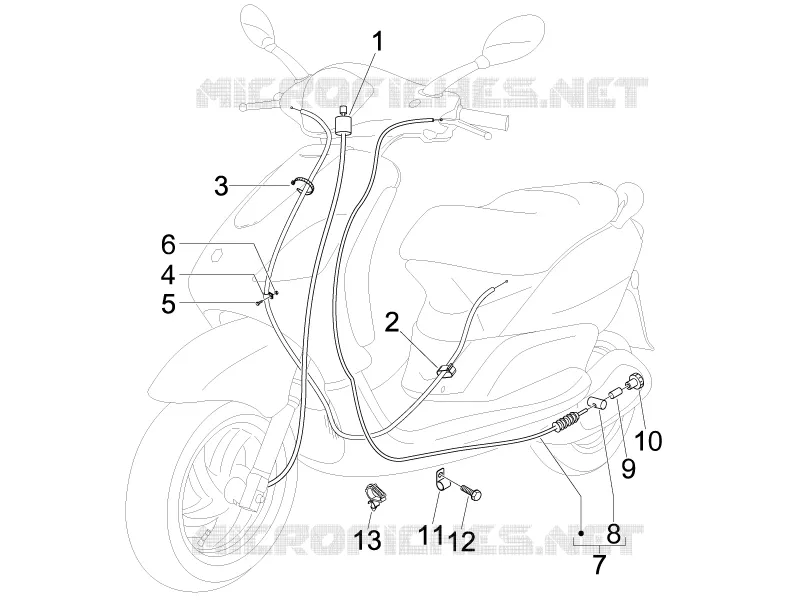 Transmissions PIAGGIO PIAGGIO-SCOOTER 125 FLY 2008  Fly 4T E3