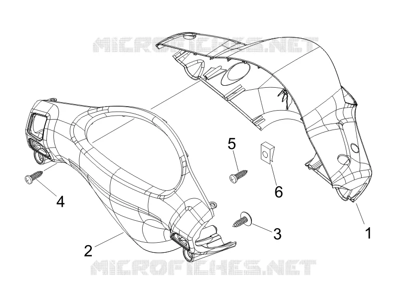 Couvertures guidon PIAGGIO PIAGGIO-SCOOTER 150 FLY 2007  Fly 4T