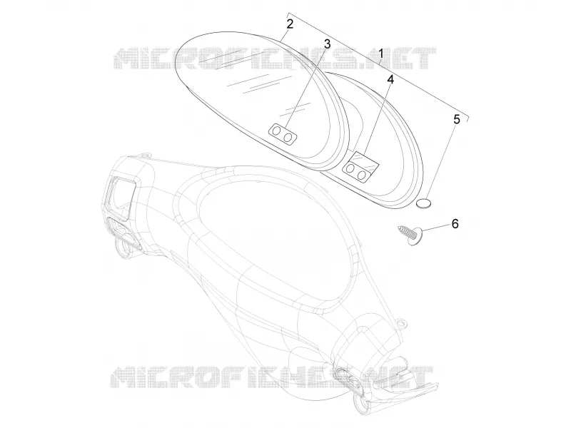 Groupe instruments - Cruscotto PIAGGIO PIAGGIO-SCOOTER 150 FLY 2011  Fly 4T