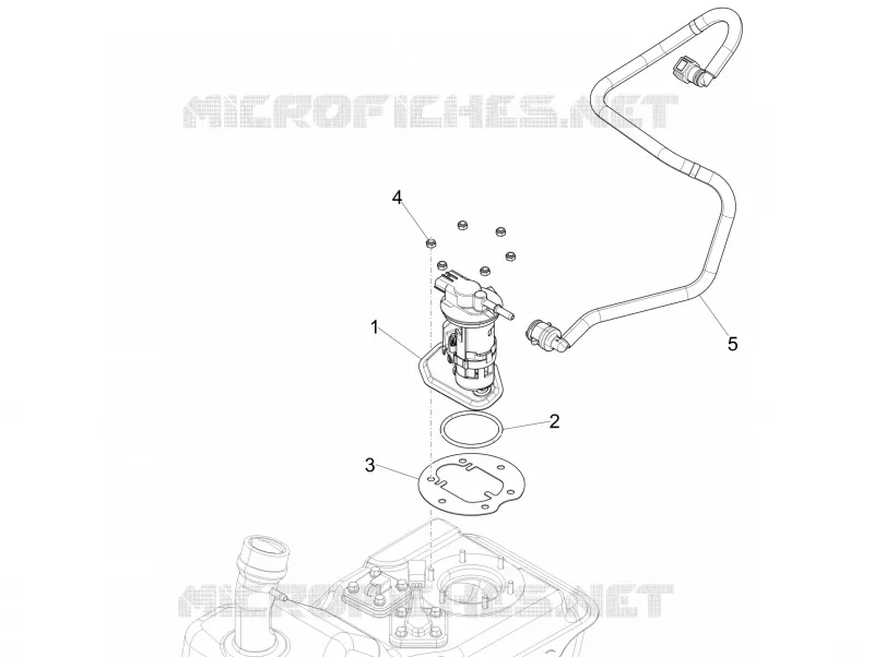 Instalation de l'alimentation PIAGGIO PIAGGIO-SCOOTER 150 FLY 2016  Fly 4T 3V ie