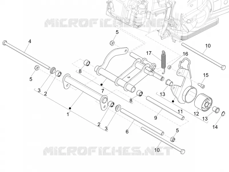 Bras oscillant PIAGGIO PIAGGIO-SCOOTER 150 FLY 2015  Fly 4T 3V ie