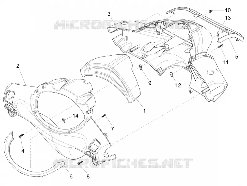 Couvertures guidon PIAGGIO PIAGGIO-SCOOTER 150 FLY 2016  Fly 4T 3V ie
