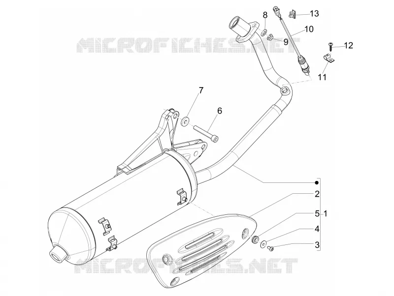 Silencieux PIAGGIO PIAGGIO-SCOOTER 150 FLY 2016  Fly 4T 3V ie