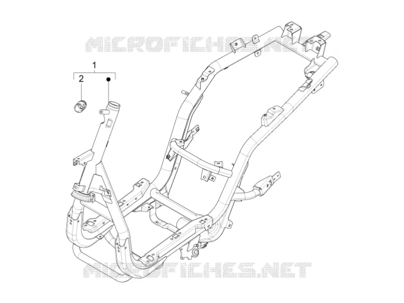 Châssis/coque PIAGGIO PIAGGIO-SCOOTER 150 FLY 2012  Fly 4T E2-E3