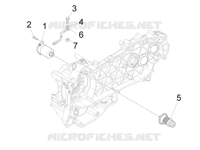 Démarrage - Démarrage électrique PIAGGIO PIAGGIO-SCOOTER 150 FLY 2013  Fly 4T E2-E3