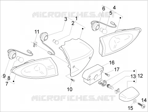 Eclairages arrière - Clignotants PIAGGIO PIAGGIO-SCOOTER 150 FLY 2011  Fly 4T E3