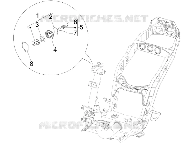 Serrures PIAGGIO PIAGGIO-SCOOTER 150 FLY 2011  Fly 4T E3