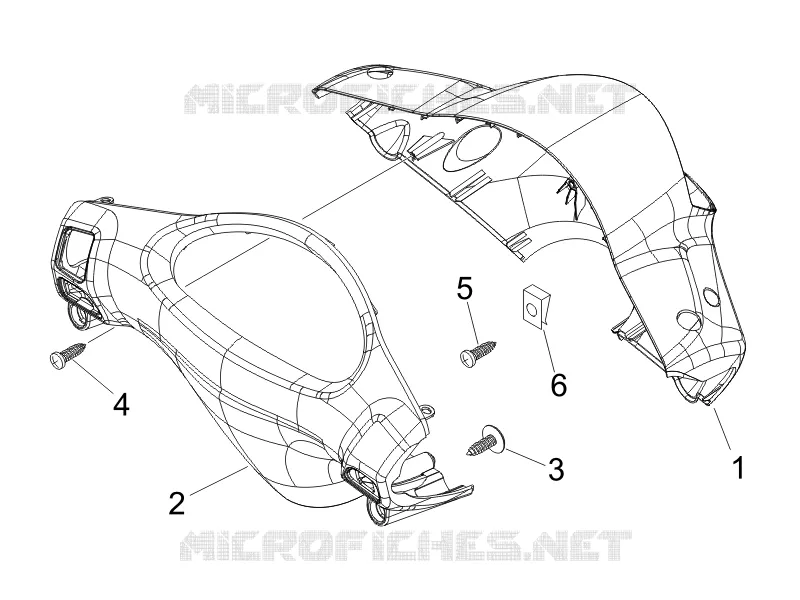 Couvertures guidon PIAGGIO PIAGGIO-SCOOTER 50 FLY 2006  Fly 2T
